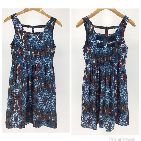 Xhilaration Sleeveless Lattice Back Dress, Medium - Picture 13 of 16